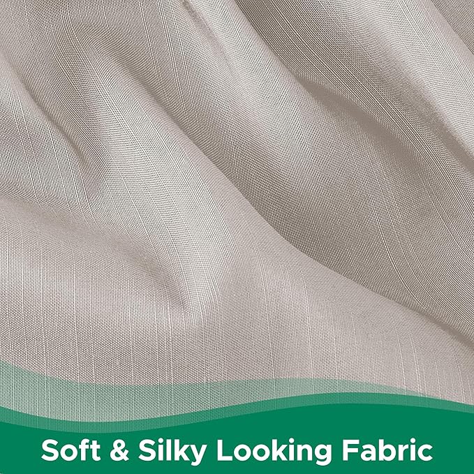Biscaynebay Wrap Around Bed Skirts for Queen Beds 14" Drop, Camel Grey Adjustable Elastic Dust Ruffles Easy Fit Wrinkle Resistant Silky Luxurious Fabric Machine Washable
