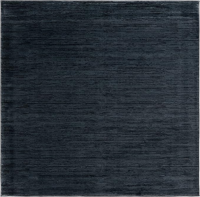 SAFAVIEH Vision Collection Area Rug - 4' Square, Black, Modern Ombre Design, Non-Shedding & Easy to Clean, Ideal for Living Room, Bedroom, Dining Space (VSN606Z)