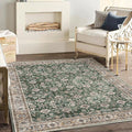 Area Rug 5'x7' Washable Rug Vintage Traditional Floor Cover Thin Retro Kitchen Indoor Distressed Non Slip Carpet for Living Room Bedroom Dining Room