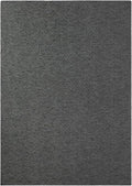 TOWN & COUNTRY BASICS Pax Herringbone Textured Solid Everwash® Washable Area Rug, Low Pile, Non-Slip Backing, Easy Clean Pet & Family Friendly Rug, Dark Grey, 5'11"x9'