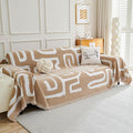 MEETSKY Boho Couch Cover Sofa Cover Washable,Chenille Sofa Covers for 2 Cushion Couch Sofa, Sofa Slipcover Loveseat Pet Couch Covers for Sectional Sofa,71" X118"
