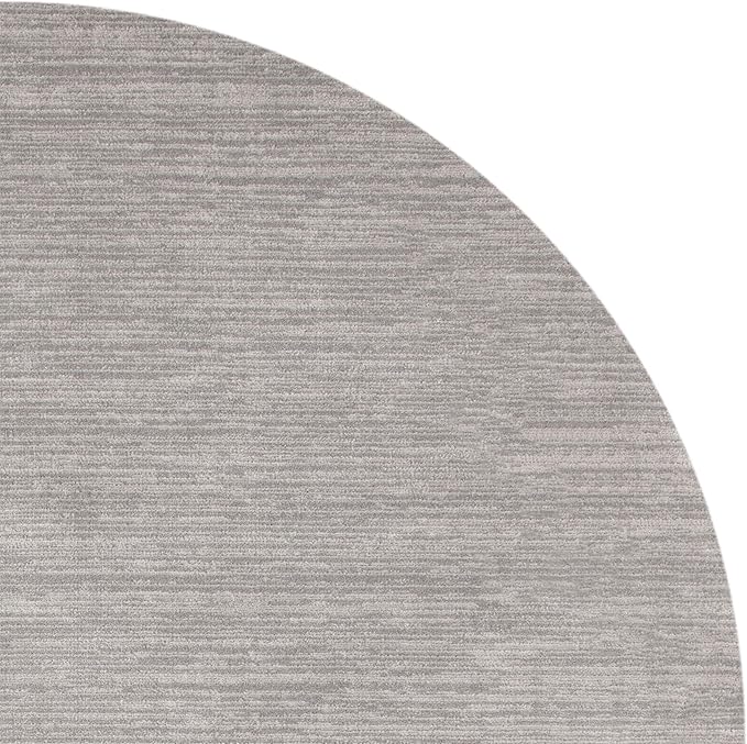 SAFAVIEH Vision Collection Area Rug - 6'7" Round, Silver, Modern Ombre Design, Non-Shedding & Easy to Clean, Ideal for Living Room, Bedroom, Dining Space (VSN606G)