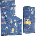 Toddler Nap Mat with Removable Pillow,Ultra Soft Slumber Bags for Girls,Kids Sleeping Bags with Roll Up Design, Perfect for Preschool,Daycare,Kindergarten