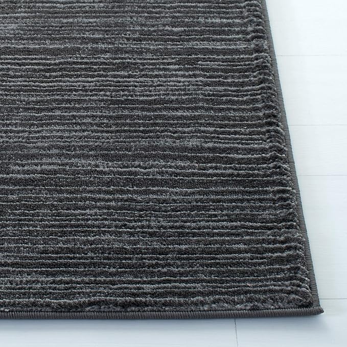 SAFAVIEH Vision Collection Area Rug - 5' Square, Grey, Modern Ombre Design, Non-Shedding & Easy to Clean, Ideal for Living Room, Bedroom, Dining Space (VSN606D)
