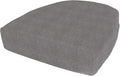 Cushion Source Rounded Back Seat Cushion, 19.5" x 20" x 5" deep Indoor and Outdoor Durable seat Cushion Made with Fade Resistant Sunbrella Fabric, Hidden Zipper, Sunbrella Elements Cast Slate