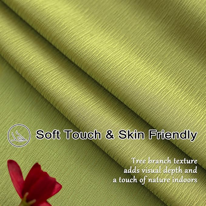 MAIHER Sage Green Pinch Pleat Sheer Curtains 84 Inch Length for Bedroom Soft Touch Lightweight Light Filtering Pleated Drapes with Ajustable Hooks (No Rings), Sage Green, 42" W x 84" L, 2 Panels