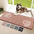 Bcoimo Super Absorbent Dog Door Mat, 60"*24" Anti Slip Mat for Muddy Paws, Pet Rugs for Dirty Paws Washable That Absorbs Moisture and Dirt, for Dog Cage and Pet Resting Carpet