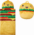 Kid's Nap Buddies Character Preschool Nap Mat, Toddler Sleeping Bag with Pillow for Daycare, Ages 3+