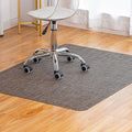Office Chair Mat for Hardwood Floor Under Desk Computer Rolling Chair Mat for Wood/Tile Floor Non-Slip Heavy Duty Desk Rug PVC Plastic Hard Floor Protector 46"x 60" (Dark Walnut)