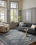 Loloi Magnolia Home by Joanna Gaines Gigi Collection GIG-03 Denim/Ivory 2'-7" x 10'-0" Runner Rug