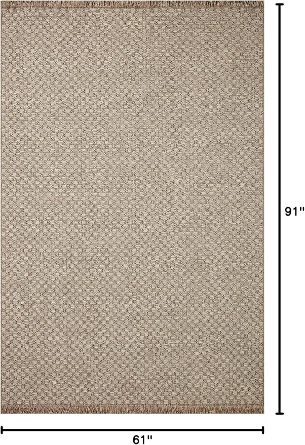 Loloi Dawn Collection Indoor/Outdoor DAW-02 Tan 5'-1" x 7'-7" Area Rug