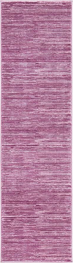 SAFAVIEH Vision Collection Runner Rug - 2'2" x 12', Grape, Modern Ombre Tonal Chic Design, Non-Shedding & Easy Care, Ideal for High Traffic Areas in Living Room, Bedroom (VSN606A)