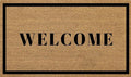 Coir Door Mats 17" X 30", Non-Slip Sturdy, PVC Backed Heavy Duty, Easy to Clean, Ideal for Door Entrance, Patio, Porch, Backyard, Garages, Welcome with Border