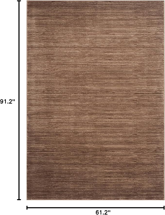 SAFAVIEH Vision Collection Area Rug - 5'1" x 7'6", Brown, Modern Ombre Design, Non-Shedding & Easy to Clean, Ideal for Living Room, Bedroom, Dining Space (VSN606E)
