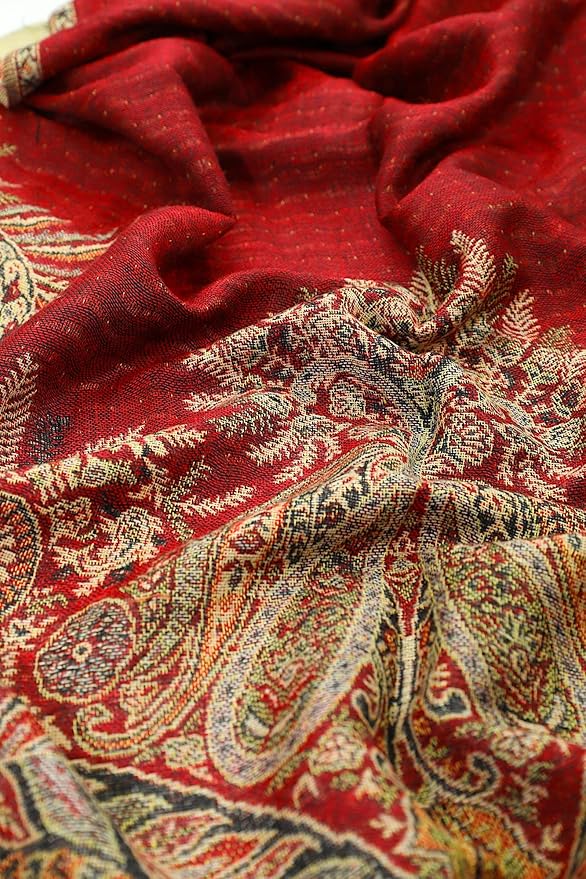 Achillea Big Paisley Pashmina Shawl Wrap for Women – Elegant Scarf for Weddings, Evening Dresses, Festivals & Daily Wear