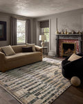 Loloi Jeremiah Brent Bleecker Collection BLE-03 Beige/Stone 5'-3" x 7'-6" Area Rug