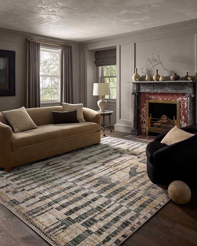 Loloi Jeremiah Brent Bleecker Collection BLE-03 Beige/Stone 2'-7" x 10'-0" Runner Rug