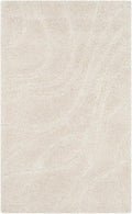SAFAVIEH Florida Shag Collection Accent Rug - 2'3" x 4', Creme & Creme, Non-Shedding & Easy Care, 1.2-inch Thick Ideal for High Traffic Areas in Entryway, Living Room, Bedroom (SG471-1111)