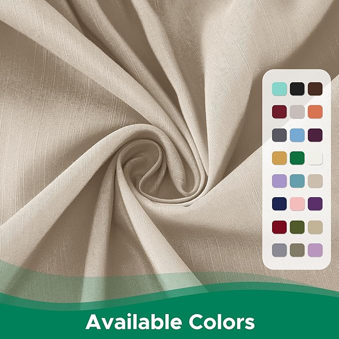 Biscaynebay Wrap Around Bed Skirts for King & Cal King Beds 18" Long Drop, Light Camel Elastic Dust Ruffles Easy Fit Wrinkle & Fade Resistant Silky Luxurious Fabric Solid Machine Washable