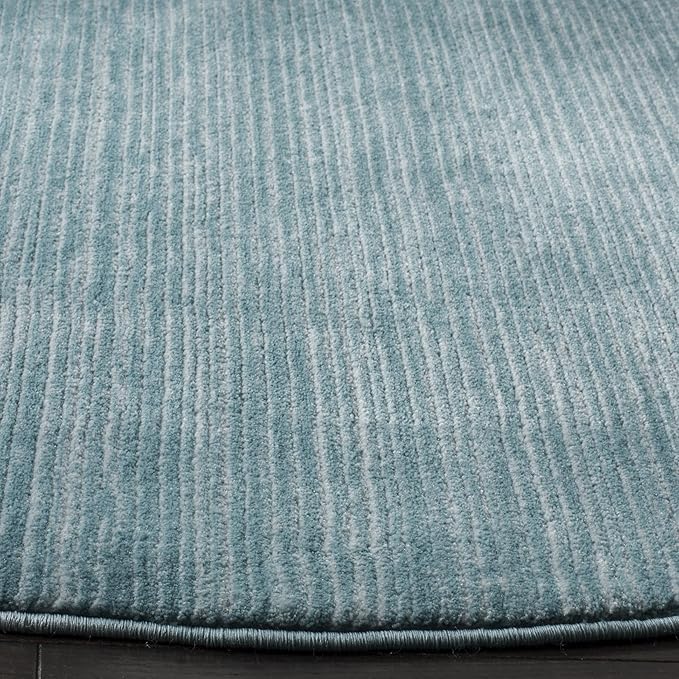 SAFAVIEH Vision Collection Area Rug - 12' Round, Aqua, Modern Ombre Design, Non-Shedding & Easy to Clean, Ideal for Living Room, Bedroom, Dining Space (VSN606B)