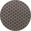 Unique Loom Outdoor Trellis Collection Area Rug - Trellis (Round 13' 0" x 13' 0", Black/ Ivory)