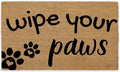 Coir Door Mats 17" X 30", Non-Slip Sturdy, PVC Backed Heavy Duty, Easy to Clean, Ideal for Door Entrance, Patio, Porch, Backyard, Garages, Wipe Your Paws