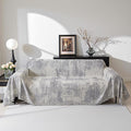 MEETSKY Couch Cover Sofa Cover Washable, Geometric Abstract Geometric Boho Sofa Covers for 2 Cushion Couch Sofa, Sofa Slipcover Love seat Pet Couch Covers for Sectional Sofa, 71" x 118", Light Grey