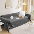 MEETSKY Couch Cover for Pets Sofa Cover for 3 Cushion Couch Sofa Oversized Sofa Slipcovers Sectional Sofa Covers Washable, Sofa Throw Couch for Dogs Couch Protector, 91"x 134", Charcoal Gray