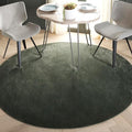 SAFAVIEH Revive Collection Area Rug - 10' Round, Green, Non-Shedding & Easy Cleaning, Ideal for Living Room, Bedroom, Dining Space (REV102Y)