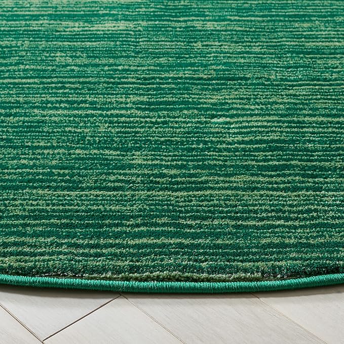 SAFAVIEH Vision Collection Area Rug - 4' Round, Dark Green, Modern Ombre Design, Non-Shedding & Easy to Clean, Ideal for Living Room, Bedroom, Dining Space (VSN606Y)