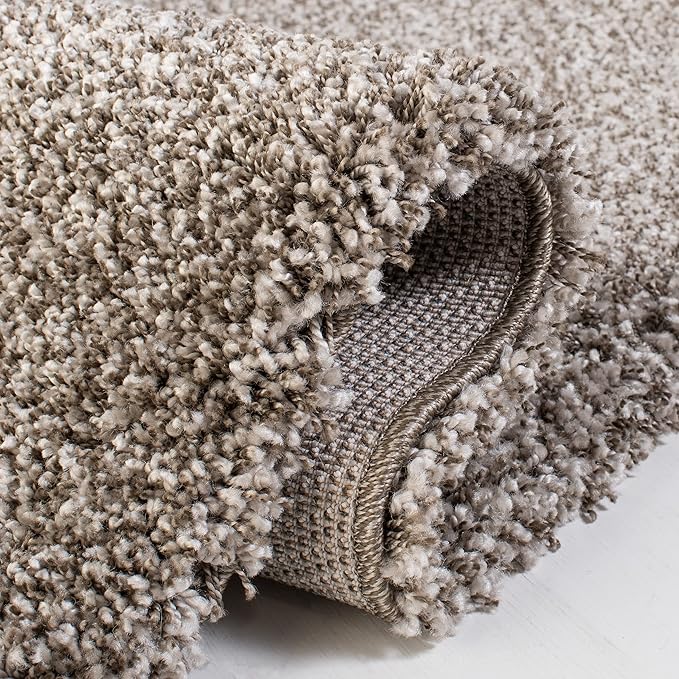 SAFAVIEH Milan Shag Collection Runner Rug - 2' x 8', Grey, Solid Design, Non-Shedding & Easy Care, 2-inch Thick Ideal for High Traffic Areas in Living Room, Bedroom (SG180-8080)