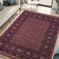 Keen Home Design 5x7 Rug - Machine Washable Area Rug with Non-Slip Backing, Ideal for Living Room, Dining Room, Bedroom - Vintage, Easy Clean, Durable, Low Pile Rug - (5' x 7')