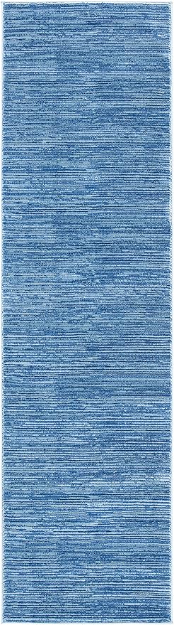 SAFAVIEH Vision Collection Runner Rug - 2'2" x 6', Blue, Modern Ombre Design, Non-Shedding & Easy to Clean, Ideal for Entryway, Foyer, Bedroom (VSN606M)