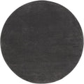 SAFAVIEH Revive Collection Area Rug - 6'7" Round, Charcoal, Solid Design, Non-Shedding & Easy Care, Ideal for High Traffic Areas in Living Room, Bedroom (REV102H)