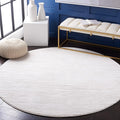 SAFAVIEH Vision Collection Area Rug - 6'7" Round, Ivory, Modern Ombre Design, Non-Shedding & Easy to Clean, Ideal for Living Room, Bedroom, Dining Space (VSN606J)