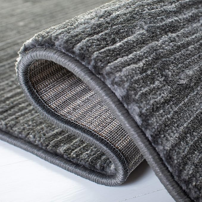 SAFAVIEH Vision Collection Runner Rug - 2'2" x 16', Grey, Modern Ombre Design, Non-Shedding & Easy to Clean, Ideal for Foyer, Hallway, Bedroom (VSN606D)