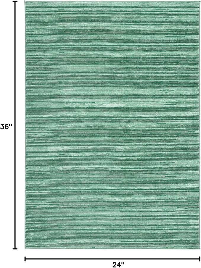 SAFAVIEH Vision Collection Accent Rug - 2' x 3', Light Green, Modern Ombre Design, Non-Shedding & Easy to Clean, Ideal for Entryway, Foyer, Bedroom (VSN606X)