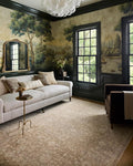 Loloi Chris Loves Julia Palma Collection PLM-01 Bark/Natural 5'-3" x 7'-6" Area Rug Vintage Style Boho Living Room Bedroom Carpet