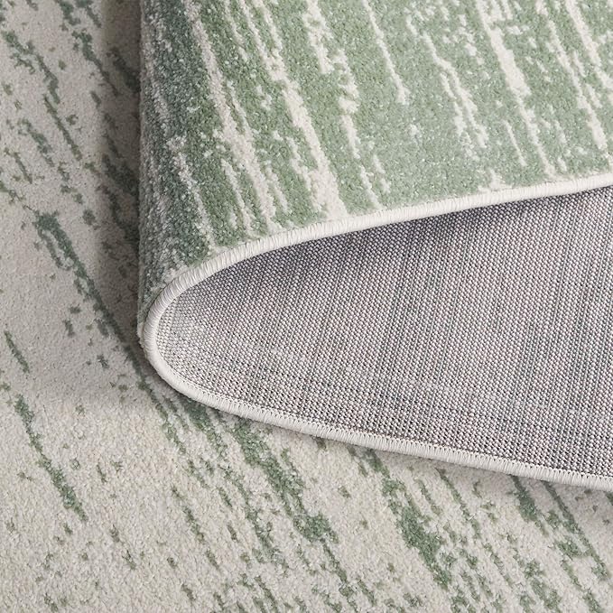 Safavieh Adirondack Collection Runner Rug - 2'6" x 16' Runner, Sage & Ivory, Modern Ombre Design, Non Shedding & Easy to Clean, Ideal for Hallway, Foyer, Kitchen, Entryway, Bedroom (ADR113X)