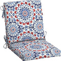 Arden Outdoor Midback Chair Cushion, 18 x 16.5, Clark Blue