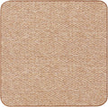 House, Home and More Skid-Resistant Carpet Indoor Area Rug Floor Mat - Praline Brown - 5 Ft X 5 Ft - Non Slip Rubber Backing, Stain Resistant, Dog Friendly, Living Room Bedroom Kitchen Entryway