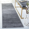 SAFAVIEH Vision Collection Runner Rug - 2'2" x 16', Grey, Modern Ombre Design, Non-Shedding & Easy to Clean, Ideal for Foyer, Hallway, Bedroom (VSN606D)