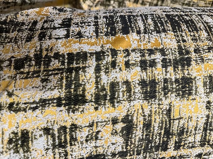OctoRose 3 Side Zipper Upholstery Thick Linen Tweed-Yellow, Full Size Futon Cover Sofa DayBed Mattress Slipcover (Tweed-Yellow, Full Size)