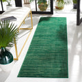 SAFAVIEH Vision Collection Runner Rug - 2'2" x 14', Dark Green, Modern Ombre Design, Non-Shedding & Easy to Clean, Ideal for Foyer, Hallway, Bedroom (VSN606Y)
