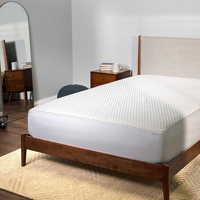 Bedgear Ver-Tex Cooling Queen Mattress Protector - Waterproof and Instant Cooling Mattress Cover for Bed - Deep Pockets and Adjustable Base Friendly - Hypoallergenic
