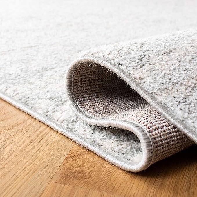 SAFAVIEH Area Rug 12x15 - Tulum Collection - Large - Light Grey & Ivory, Moroccan Boho Tribal Design, Non-Shedding & Easy to Clean, Ideal for Living Room, Bedroom, Dining Space (TUL272F)