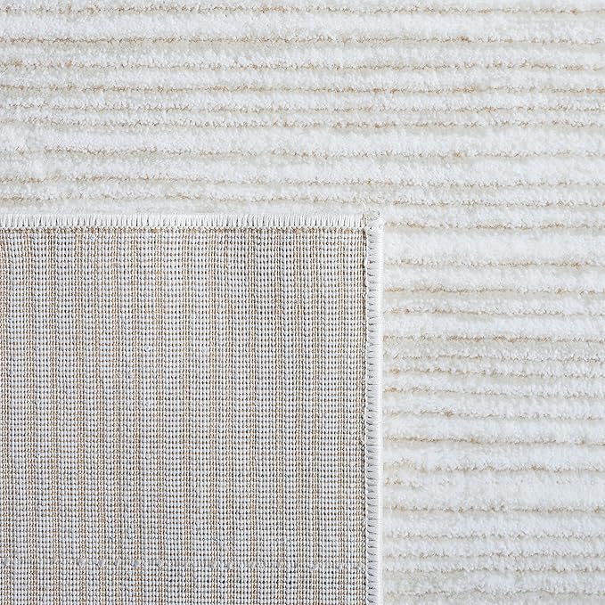 SAFAVIEH Vision Collection Area Rug - 5'1" x 7'6", Ivory, Modern Ombre Design, Non-Shedding & Easy to Clean, Ideal for Living Room, Bedroom, Dining Space (VSN606J)