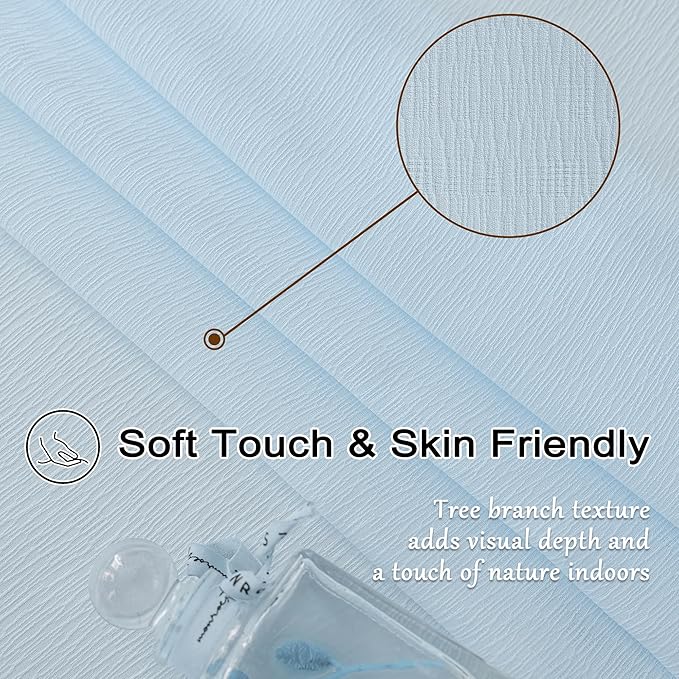 MAIHER Baby Blue Pinch Pleat Sheer Curtains 120 Inches Long for Living Room Ceiling to Floor 10ft Curtains Light Filtering Pleated Drapes with Adjustable Hooks, Sky Blue, 42" W x 120" L, 2 Panels