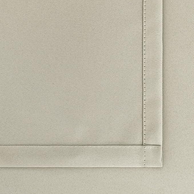 BGment Rod Pocket Blackout Curtains for Bedroom - Thermal Insulated Room Darkening Curtain for Living Room, Light Camel, 42 x 63 Inch, 2 Panels