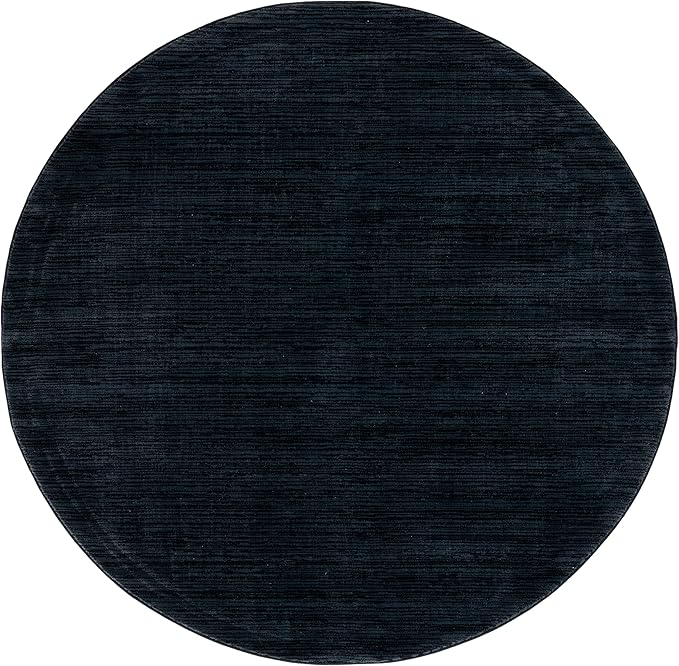 SAFAVIEH Vision Collection Area Rug - 10' Round, Black, Modern Ombre Design, Non-Shedding & Easy to Clean, Ideal for Living Room, Bedroom, Dining Space (VSN606Z)
